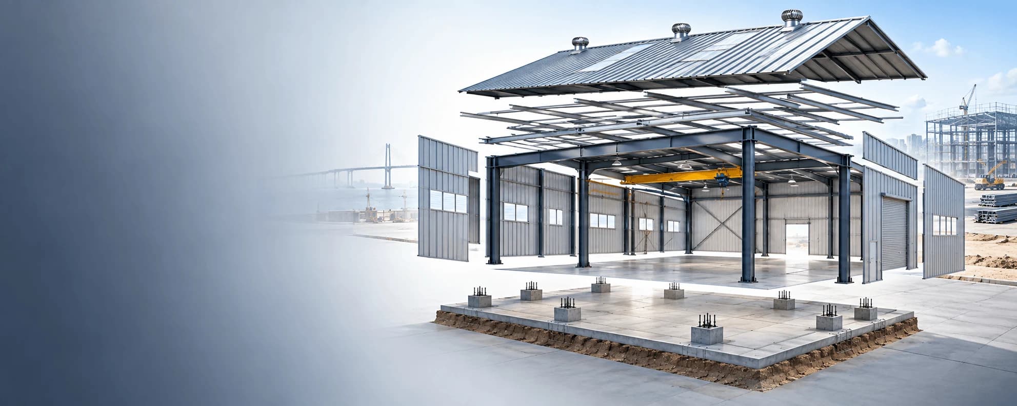 Pre-engineered steel building structure in Tamil Nadu